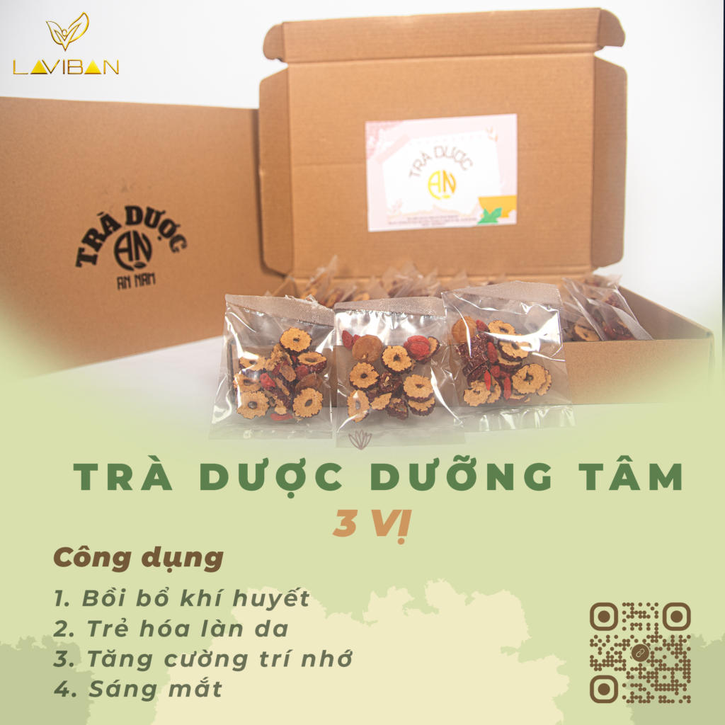 Trà dược dưỡng Tâm - 3 vị